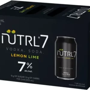 Nutrl 7 Vodka Lemon Lime 6 Pack Cans 