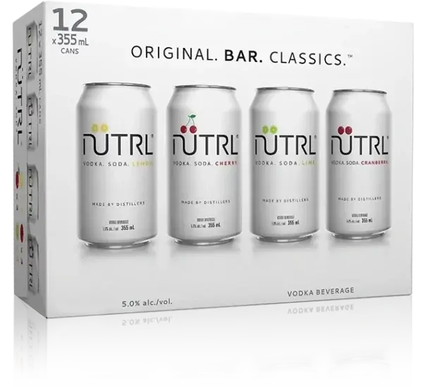 Nutrl Bar Classics Mixer 12 Pack Cans