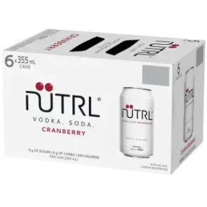 Nutrl Vodka Soda Cranberry 6 Pack Cans