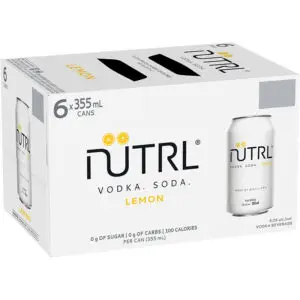 Nutrl Vodka Soda Lemon 6 Pack Cans
