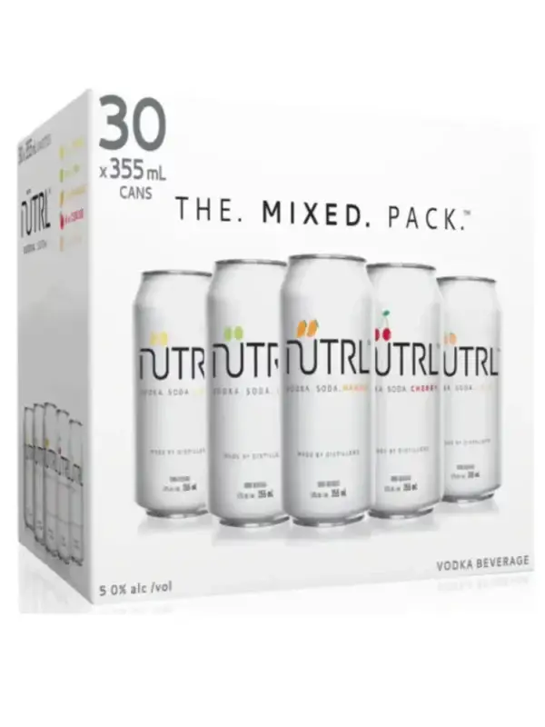 Nutrl Vodka Soda Mixer 30 Pack Cans