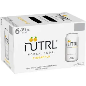 NUTRL VODKA SODA PINEAPPLE 6 PACK CANS