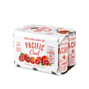 Pacific Cool Blood Orange Vodka Soda 6 Pack Cans