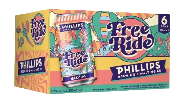 Phillips Brewing Free Ride Hazy Ipa 6 Pack Cans