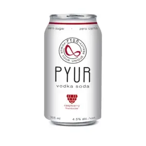 Pyur Vodka Soda Raspberry 6 Pack Cans