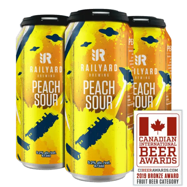 Railyard Brewing Peach Sour 4 Pack Cans