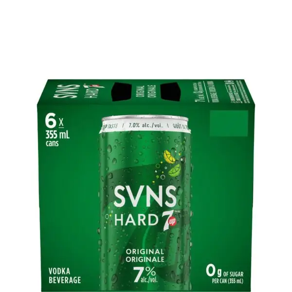 Svns Hard 7 Up Original 6 Pk Cans