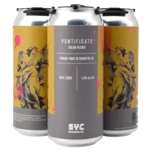 SYC Brewing Pontificato Italian Pilsner 4 Pack Cans