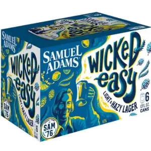 Samuel Adams Wicked Easy Refreshing Hazy Lager 6 Pack Cans 