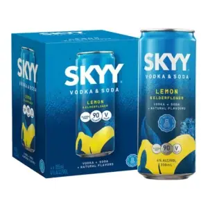 Skyy Vodka & Soda Lemon & Elderflower 4 Pack Cans