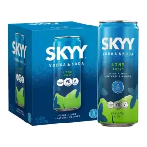 Skyy Vodka & Soda Lime & Mint 4 Pack Cans