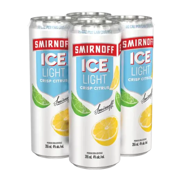 Smirnoff Ice Light Original 4 Pack Cans