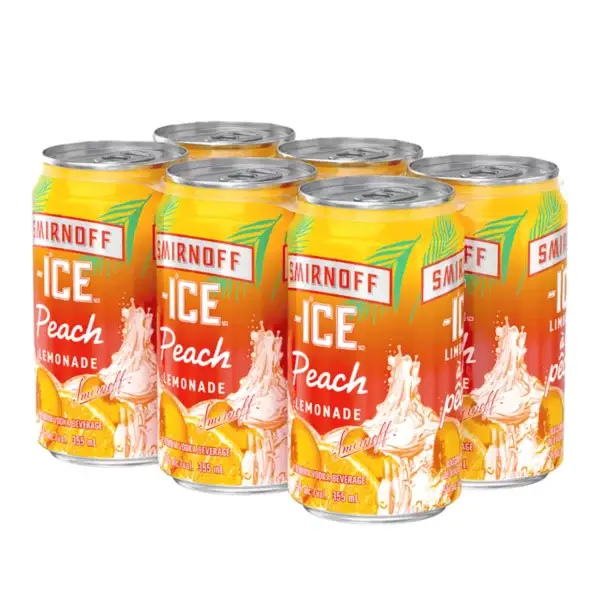 Smirnoff Ice Peach Lemonade 6 Pack Cans