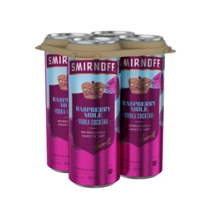 Smirnoff Raspberry Mule Vodka Cocktail 4 Pack Cans
