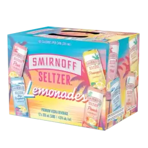 Smirnoff Seltzer Lemonade Variety 12 Pack Cans