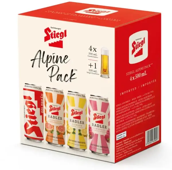 Stiegl Alpine Mixed 4 Pack Cans
