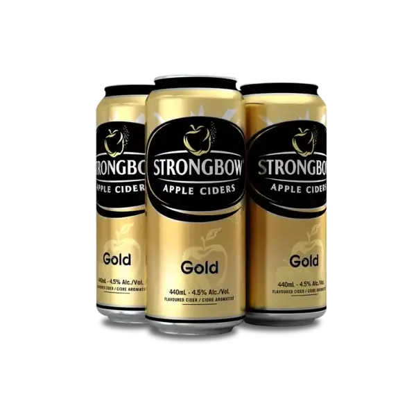 Strongbow Gold Cider 4 Pack Cans