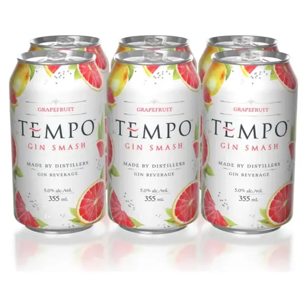 Tempo Gin Smash Grapefruit 6 Pack Cans