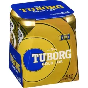 Tuborg Gold 4 Pack Cans