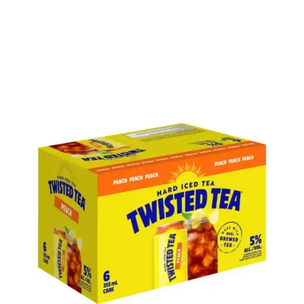 Twisted Tea Peach Iced Tea 6 Pack Cans
