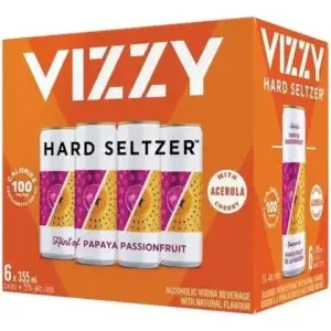 Vizzy Papaya Passionfruit 6 Pack Cans