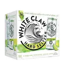 White Claw Natural Lime 6 Pack Cans