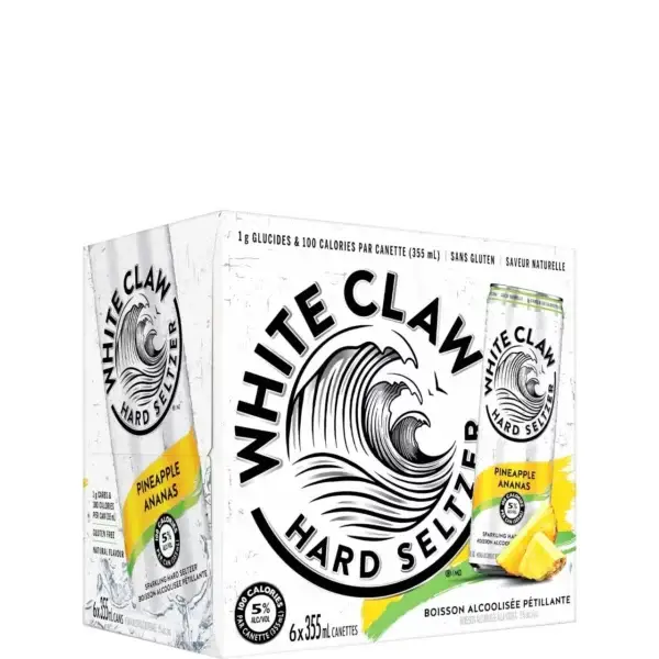 White Claw Pineapple 6 Pack Cans