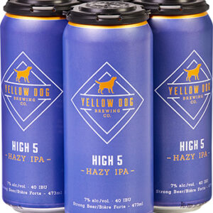 Yellow Dog Brewing High 5 Hazy IPA 4 Pack Cans