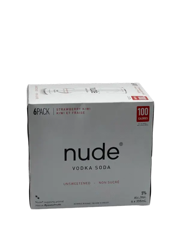 Nude Vodka Soda Strawberry Kiwi 6 Pack Cans